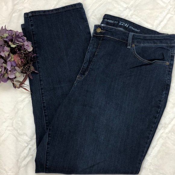 Westport Denim - Westport classic fit high rise straight jean 22W